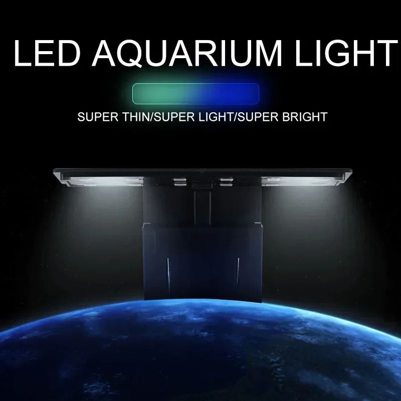 Super Slim LED Aquarium Light with Clip-On Design