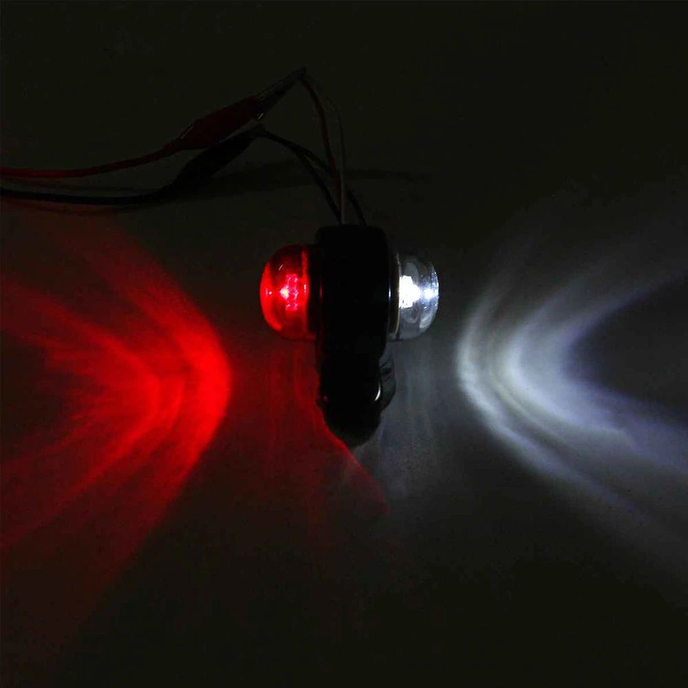 24V Dual-Color LED Side Marker & Truck Trailer Outline Marker Light Set (2-Pack)