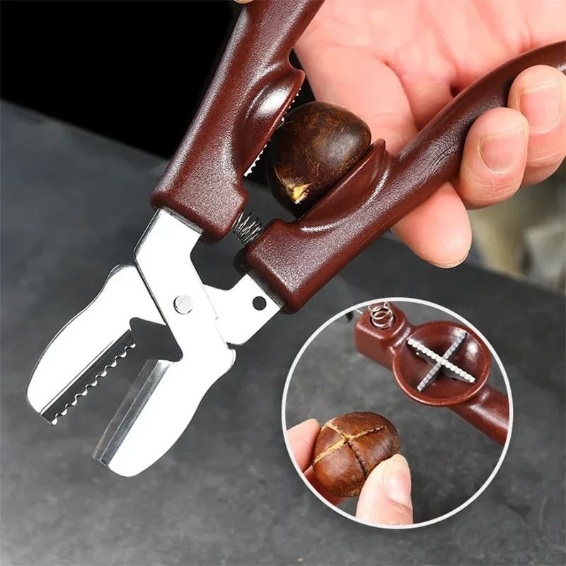 Stainless Steel Chestnut and Nut Opener Clip
