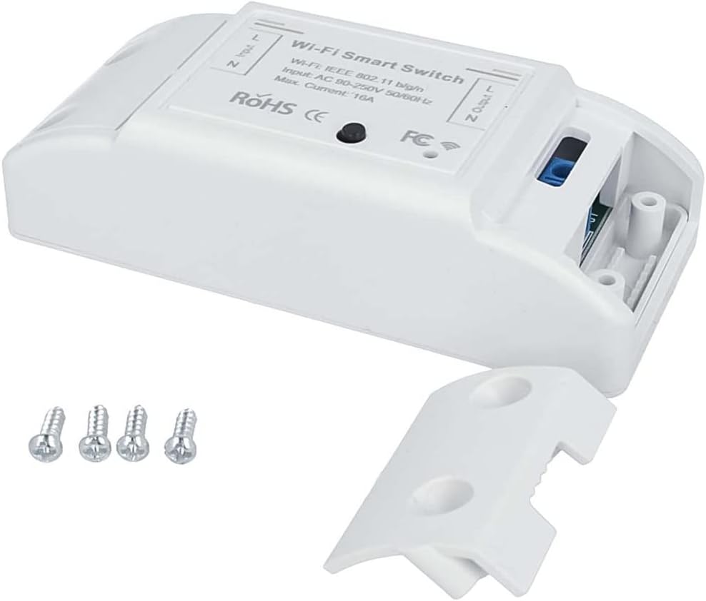 16A WiFi Smart Switch – Wireless Relay Breaker with Alexa & Google Home Voice Control (eWeLink Compatible)