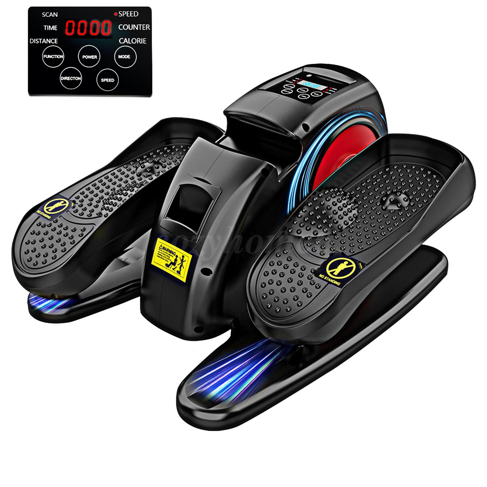 Under Desk Elliptical Machine Portable Silent Pedal Exerciser for Home Fitness