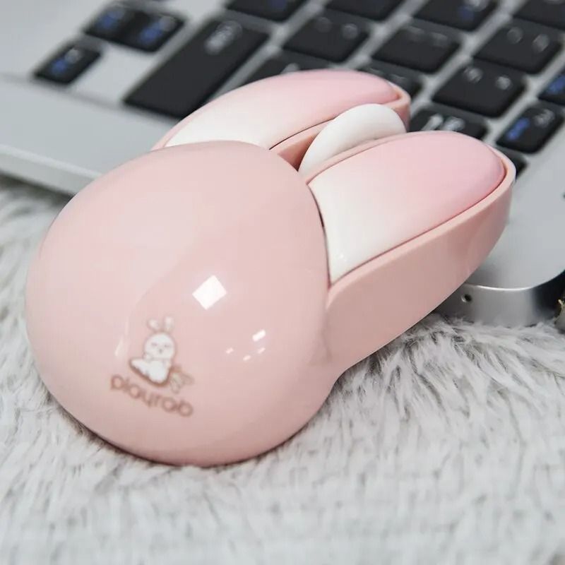 Cute Rabbit Silent Wireless Mini Mouse