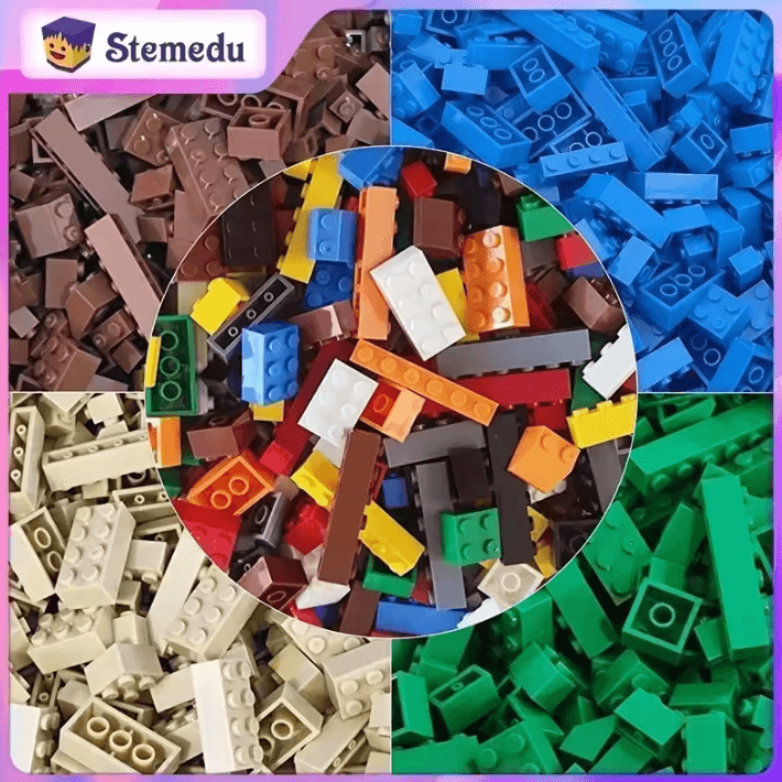 DIY Building Blocks Bulk Set – 120 or 240PCS Colorful Classic Bricks for Creative Kids
