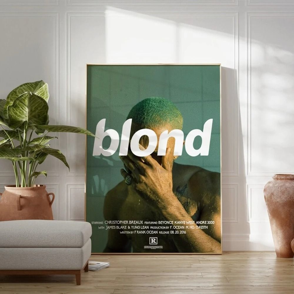 Modern Blond Frank Ocean Hypebeast Rap Fashion Album Wall Art Canvas