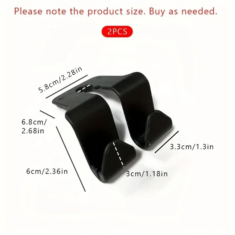 Multi Function Double Hook Car Seat Back Storage Organizer Two Pack