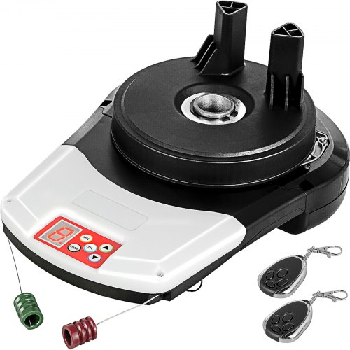 110V Electric Roller Gate Opener Kit, Auto Garage Door Opener with 2 Remote Controls for Secure Access