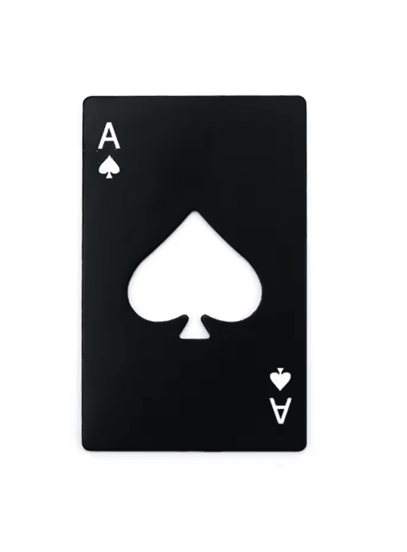 Stainless Steel Playing Card Bottle Opener Credit Card Size Beer Opener for Wallet or Bar Use