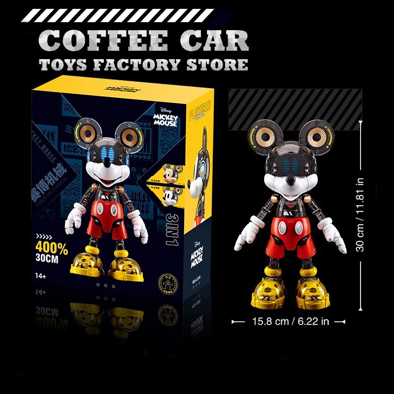 Disney Mickey Mouse 11.81in 3D Building Bricks Model Assembly Figure