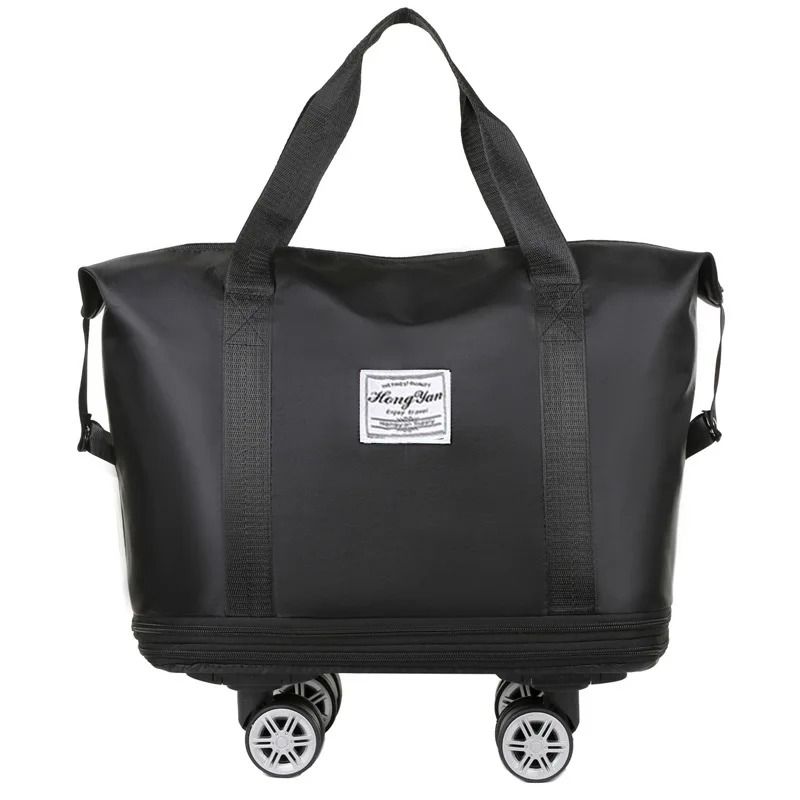 Universal Wheel Expandable Travel Bag with Large Capacity and Dry-Wet Separation