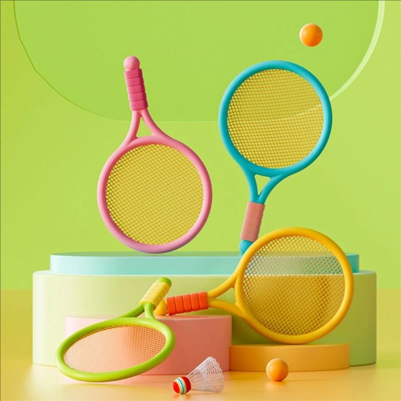 Kids Badminton Set with Ball & Shuttlecock for Outdoor Parent Child Play