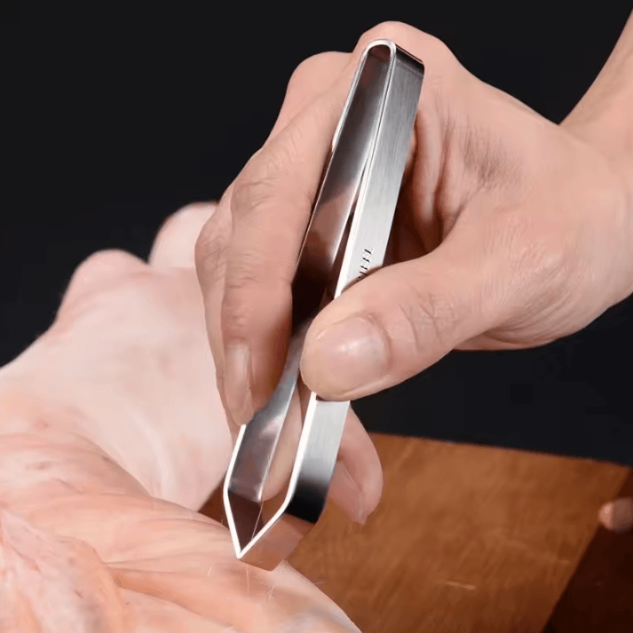 Precision Fish Bone Tweezers – Durable Stainless Steel Fish Bone Remover for Clean, Boneless Fillets