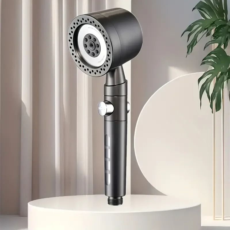 High Pressure Water Saving Handheld Shower Head with Stop Button