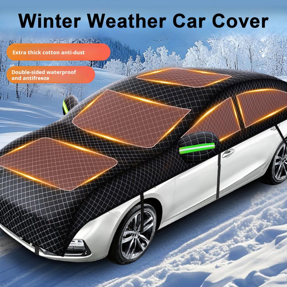 Car Windshield Snow Cover, Foldable Design, Anti Freezing Frost proof, Simple Installation Window Ice Snow Cover for Car