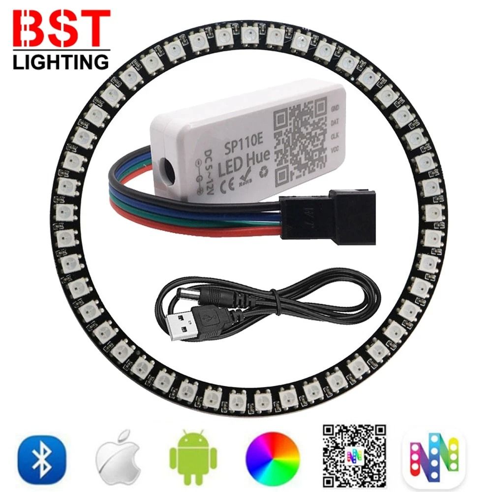 WS2812B Addressable RGB LED Pixel Ring Kit