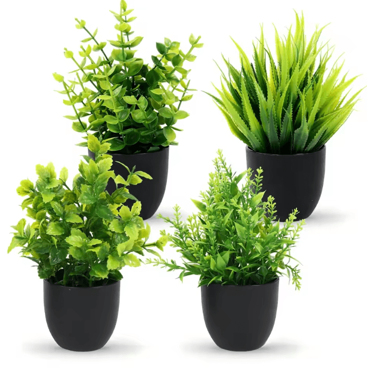 Mini Artificial Bonsai Plant – Realistic Potted Greenery for Desk & Home Decor