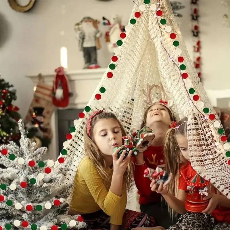 Christmas Hanging Pom Pom Ball Set