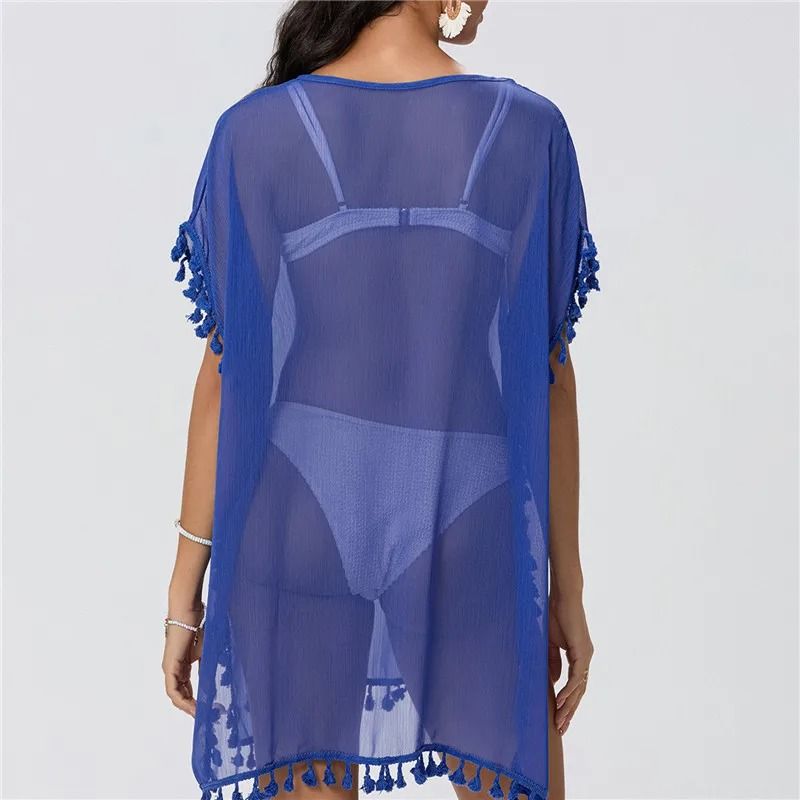 Women Summer Lace Crochet Beach Cover Up