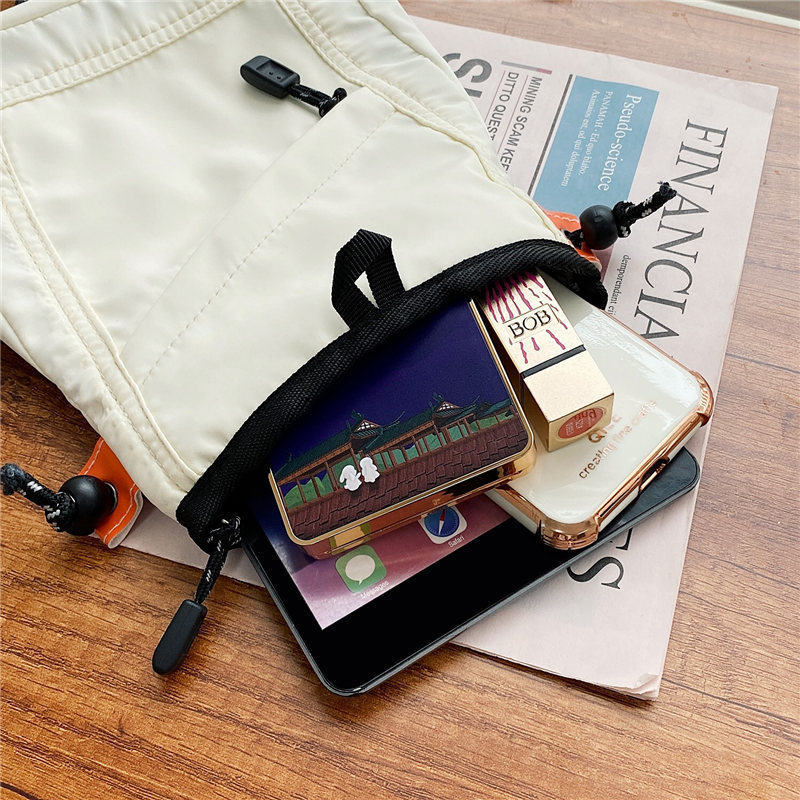 Mini Nylon Crossbody Bag Compact Phone Wallet Lightweight Travel Shoulder Purse