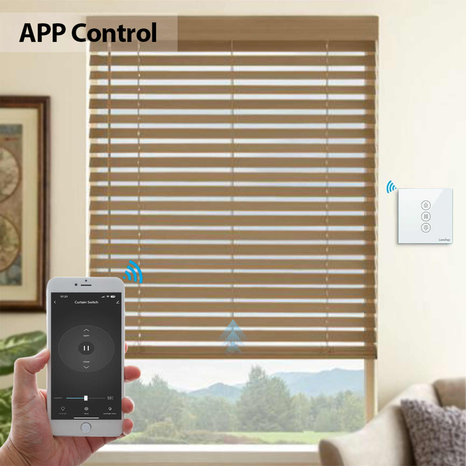 Smart Life WiFi Roller Shutter Curtain Switch, Remote Control, Google Home, Alexa Echo Compatible