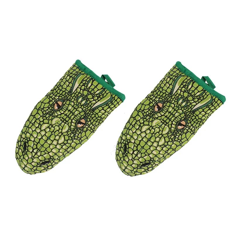 Cute Crocodile Microwave & Oven Insulation Gloves (2 pcs)