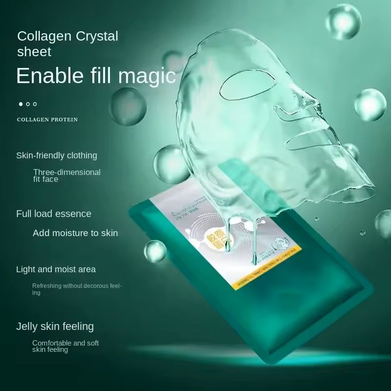Seaweed Collagen Crystal Face Mask for Hydration and Skin Rejuvenation