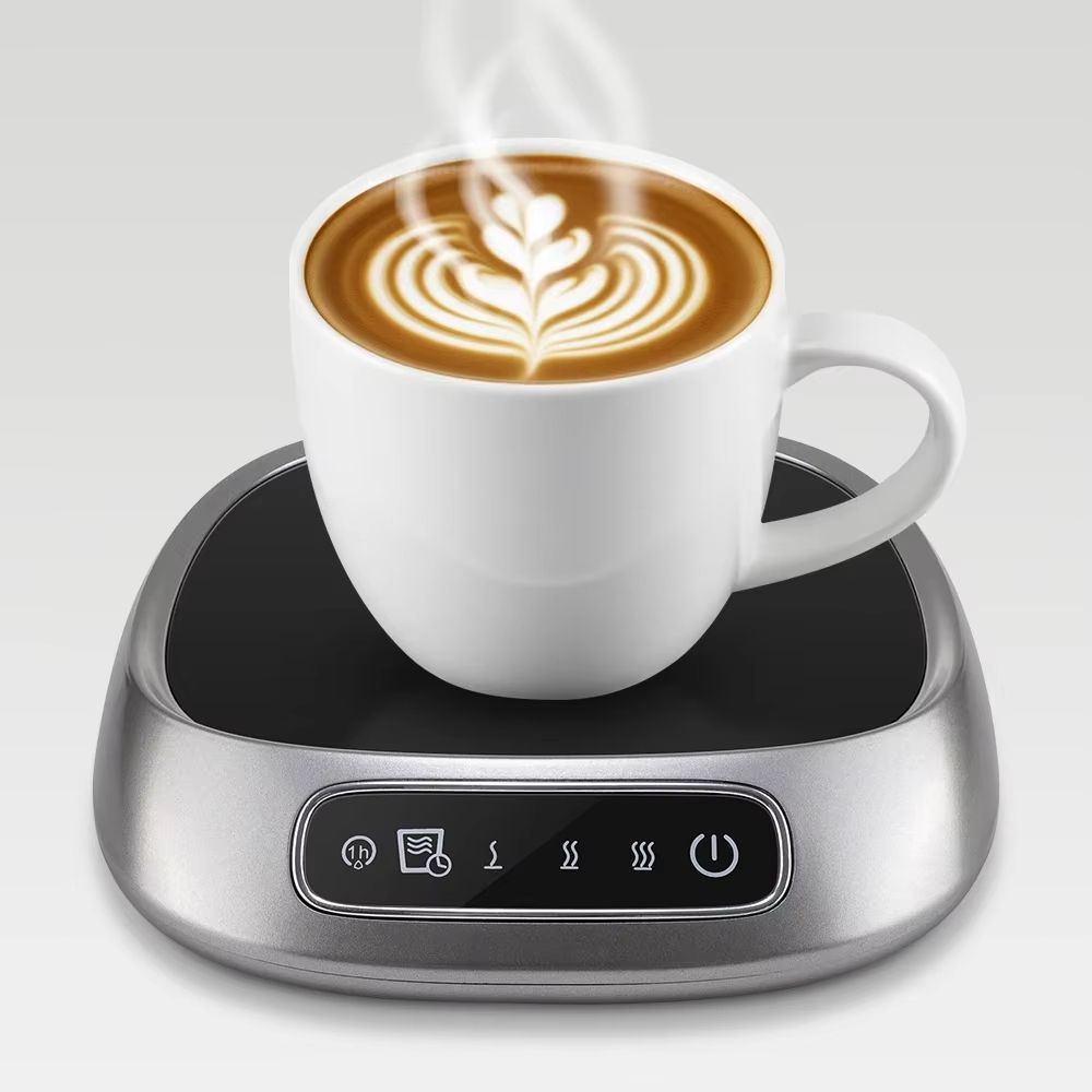 USB Coffee Mug Warmer Smart Heating Coaster with Voice Control for Desk