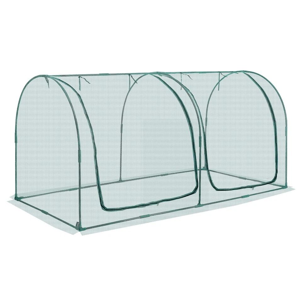 Wind-Resistant Tall Crop Cage Garden Plant Protection Tent for Outdoor Plants