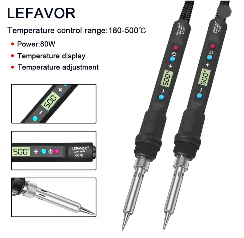 ProTemp 80W Digital Soldering Iron Kit with LCD Display