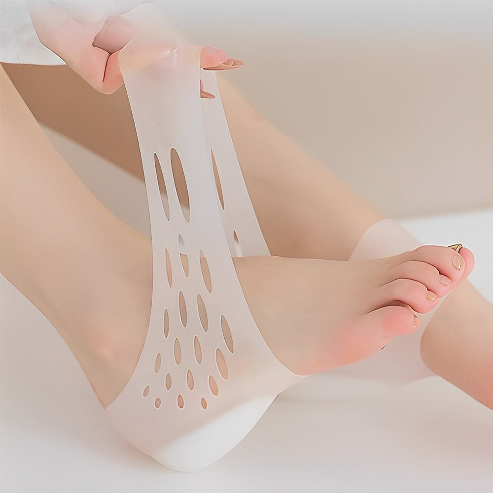 Soft Silicone Height Increasing Insoles With Comfy Fit