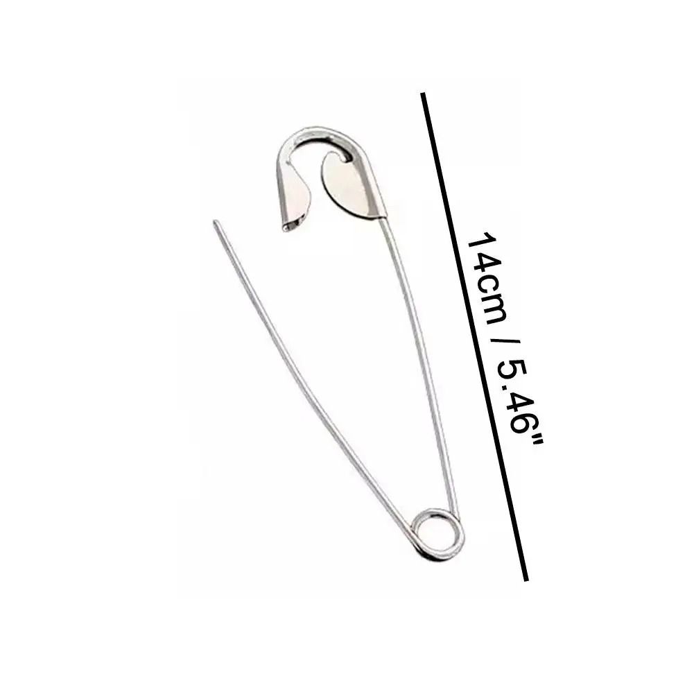 Large Metal Safety Pin Barrette and High-Fidelity Aesthetic Stabilization Architecture