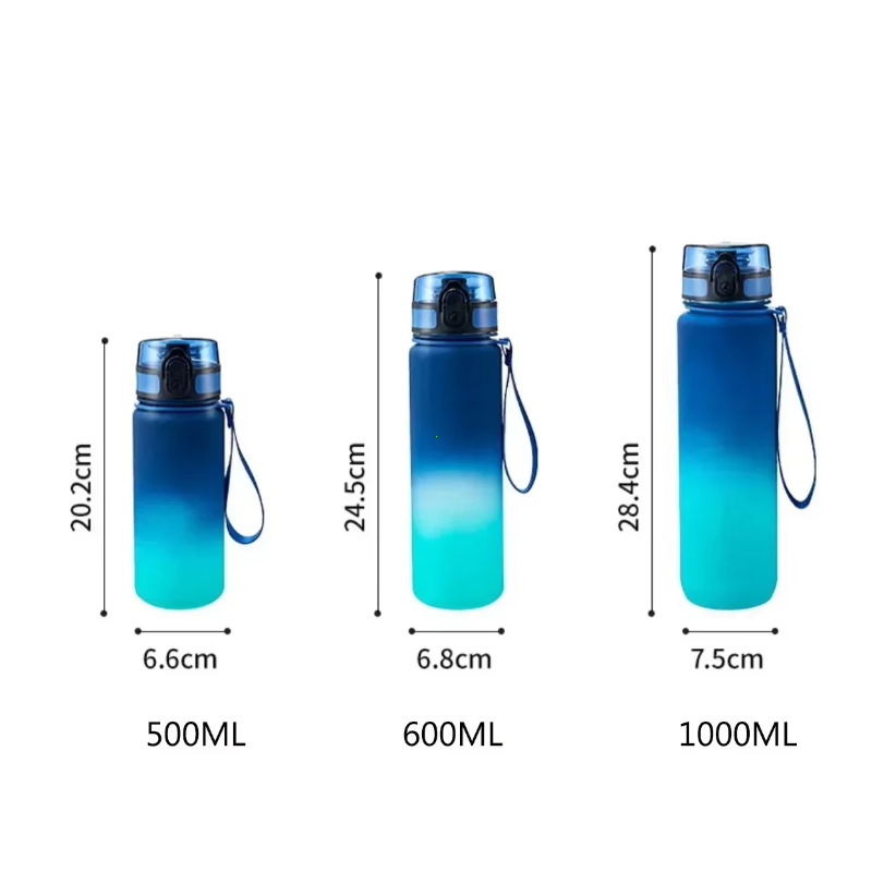 Large Capacity Sports Water Bottle for Men & Women Portable Plastic Drinkware for Outdoor & Fitness