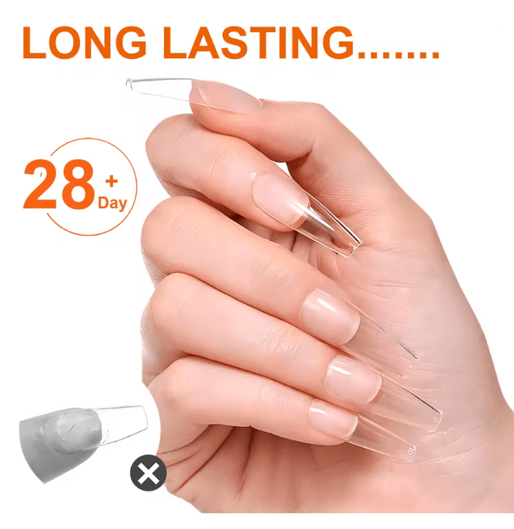 HGKJ Solid Nail Glue Gel for Press On Nails and Extensions