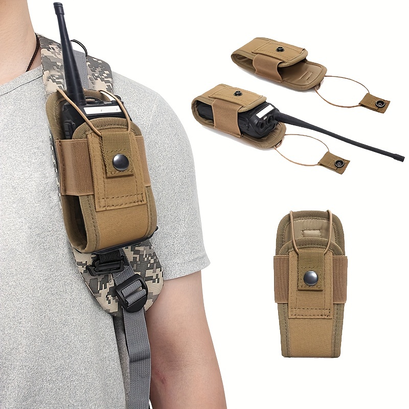 Adjustable Walkie Talkie Pouch Holder Universal Radio Case for Storage & Protection