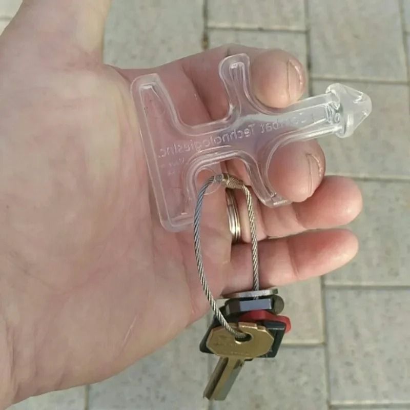 Self Defense Keychain Glass Breaker Portable Protection Tool for Women