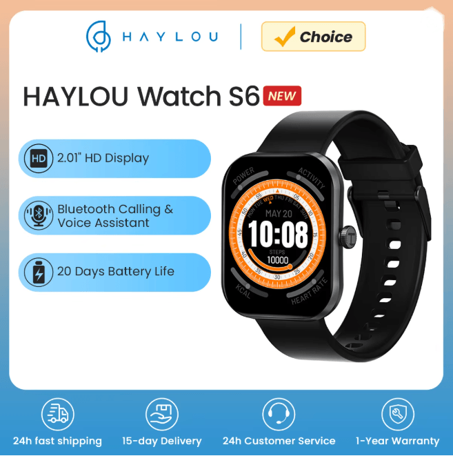 HAYLOU Watch S6 Smart Watch with Voice Calling and Health Monitoring
