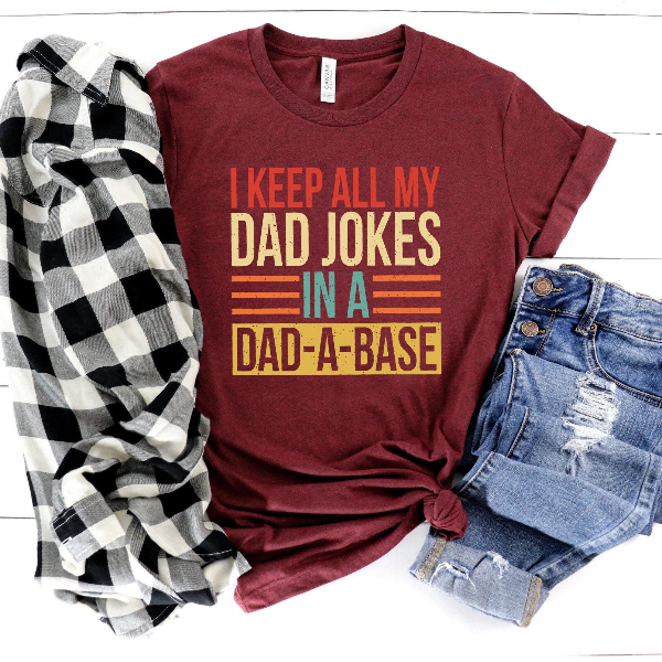 Dad a Base Shirt Funny Dad Jokes Tee Gift