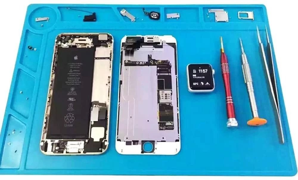 Anti-Static Silicone Soldering Mat for Phone & PC Repair Heat Insulation Work Desk Pad