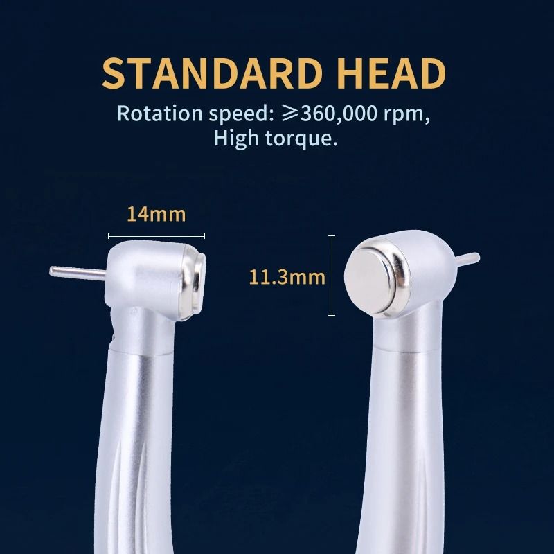 LED Dental High Speed Handpiece with Push Button and Water Spray