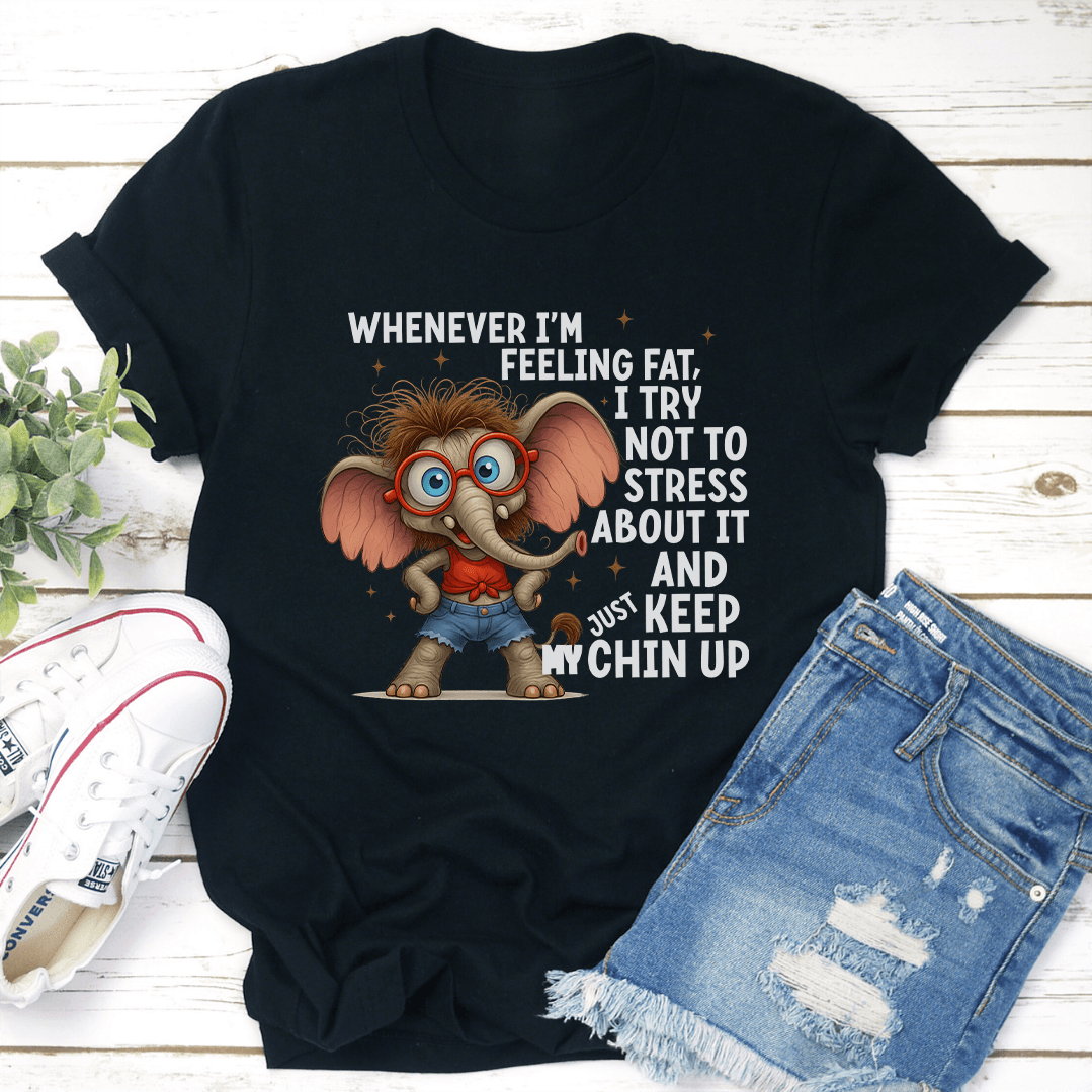 Whenever I'm Feeling Fat I Try Not to Stress About It Tee