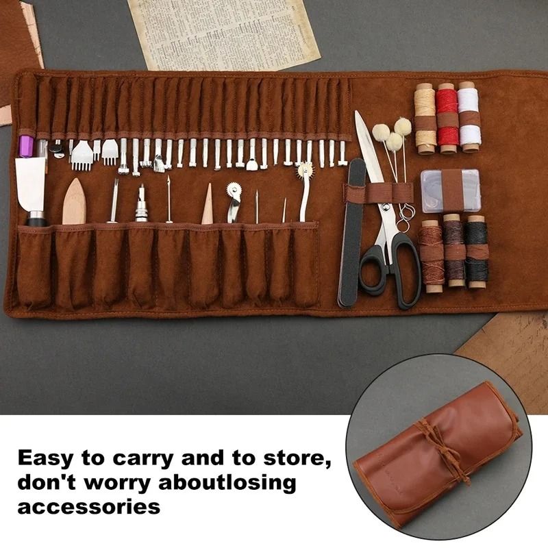 Leather Craft Sewing & Repair Kit – Professional Multi-Piece Stitching Set