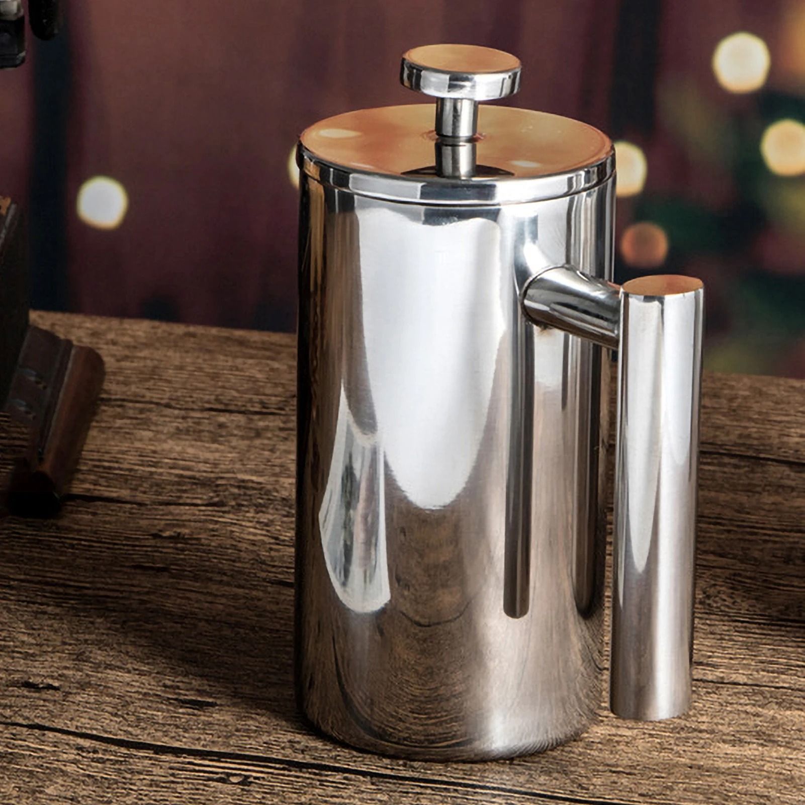 Stainless Steel French Press Coffee Maker Double Walled Insulated