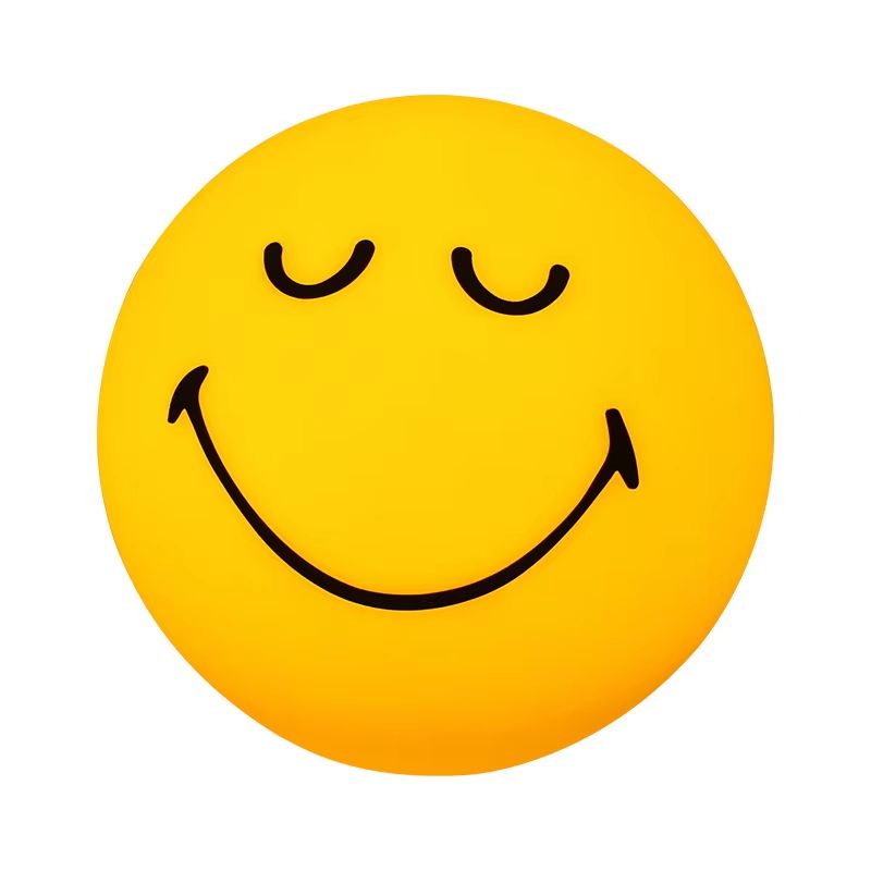 Smiley Sphere USB/Rechargeable Night Lamp – Squint & Wink Dimmable Atmosphere Light