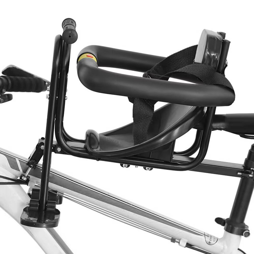 Ultimate Front-Mounted Child Bike Seat – Secure Bicycle Child Safety Seat with Foot Pedals