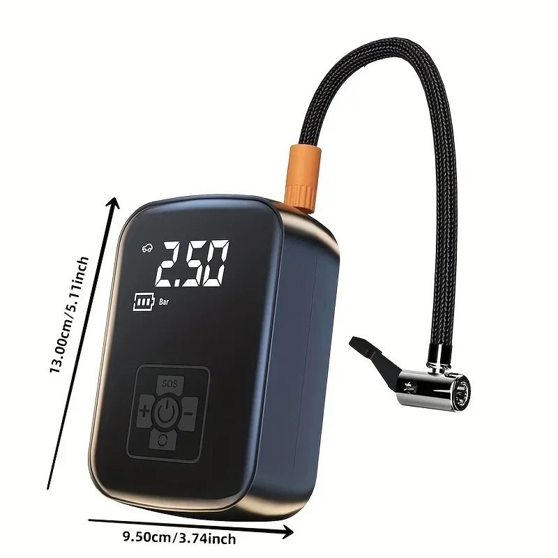 150PSI Portable Electric Tire Inflator | 100W Wireless Smart Air Pump with Auto-Shutoff & 5 Inflation Modes