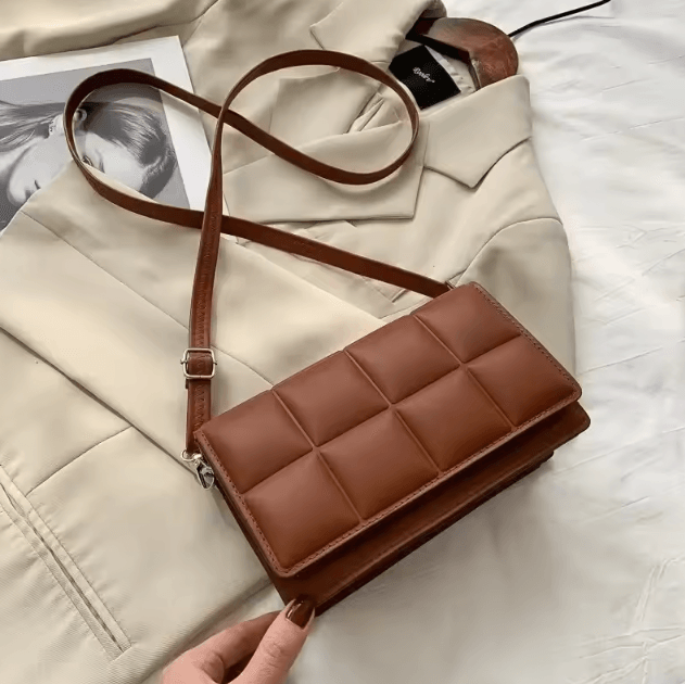 Luxury PU Leather Women Shoulder Bag Small Designer Crossbody with Classic Handle