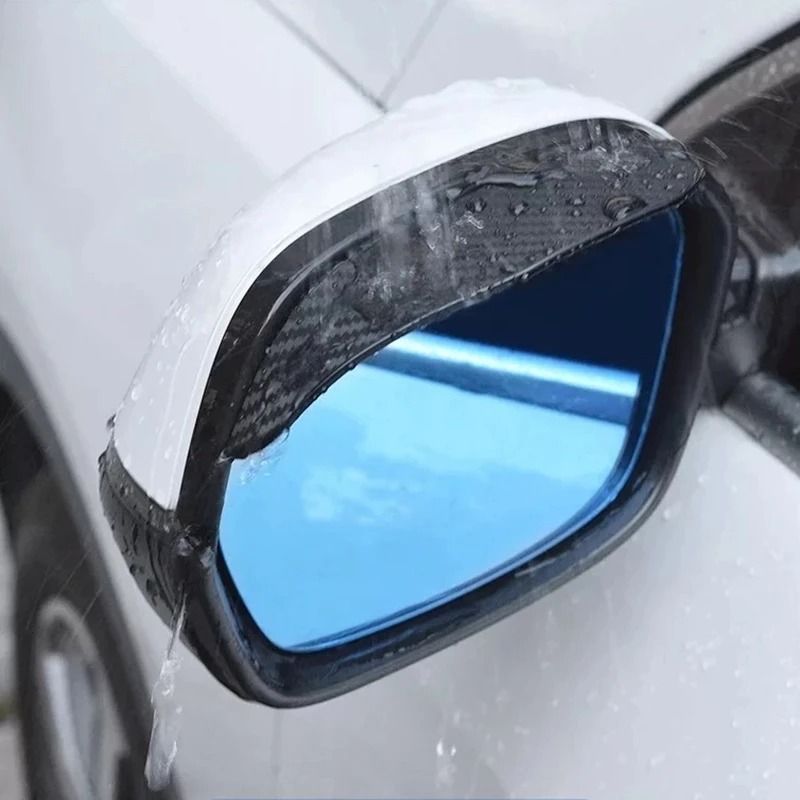 Universal Car Side Mirror Rain Visor Cover – 2 Piece Set