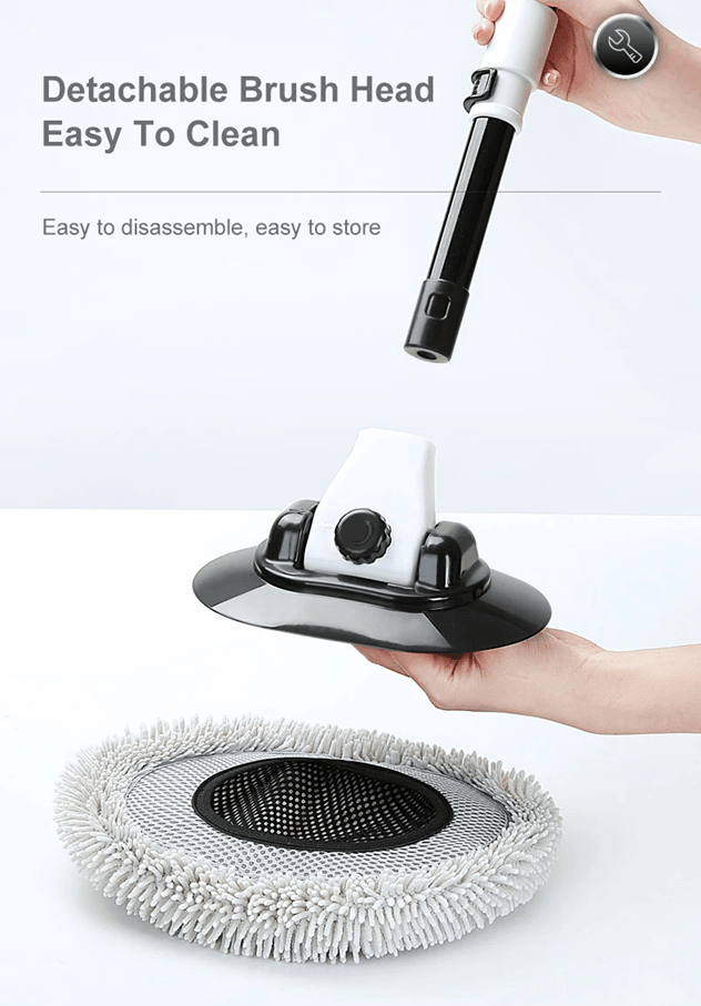 Telescopic Car Wash Brush with Chenille Head and 15 Degree Bend Handle