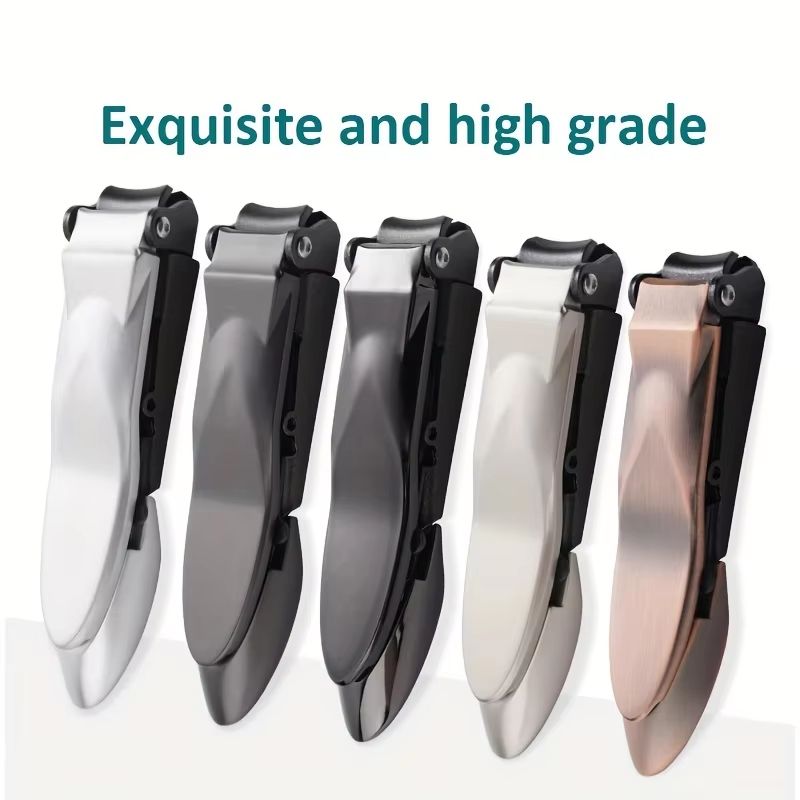 Stainless Steel Nail Clippers – Sharp Edge Fingernail & Thick Toenail Trimmer