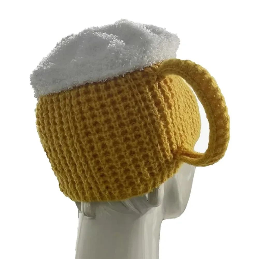Beer Mug Hat Funny Beer Hat Novelty Beanie for Winter