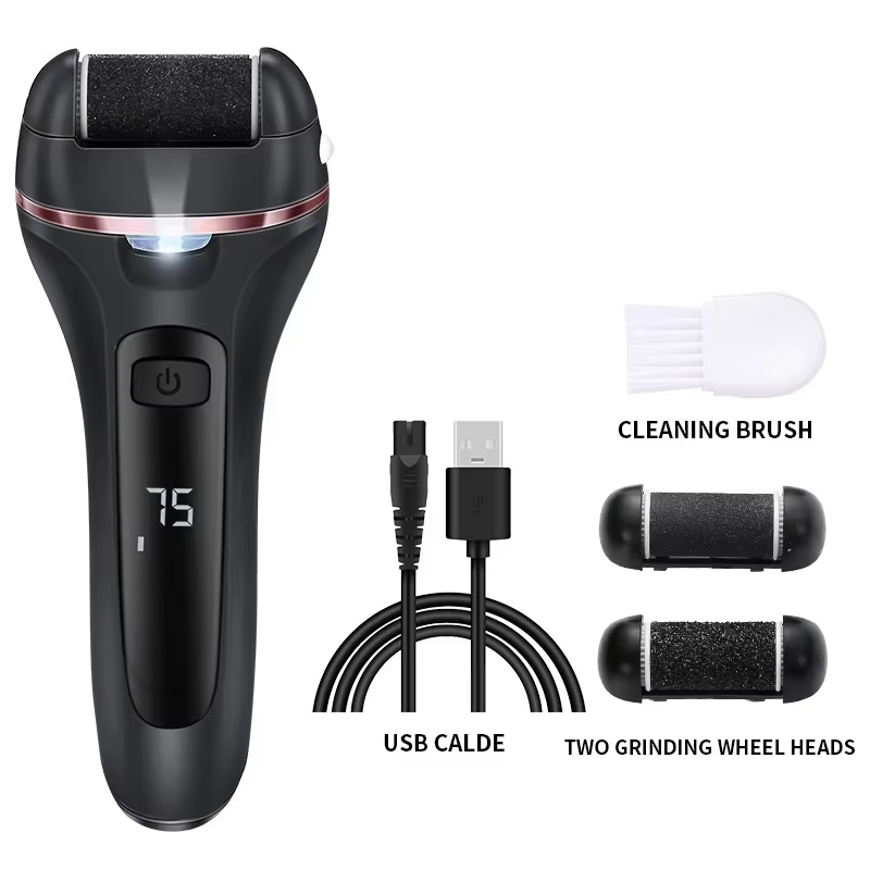 Rechargeable Electric Foot Grinder with Adjustable Speeds for Effective Callus Removal and Pedicure Care